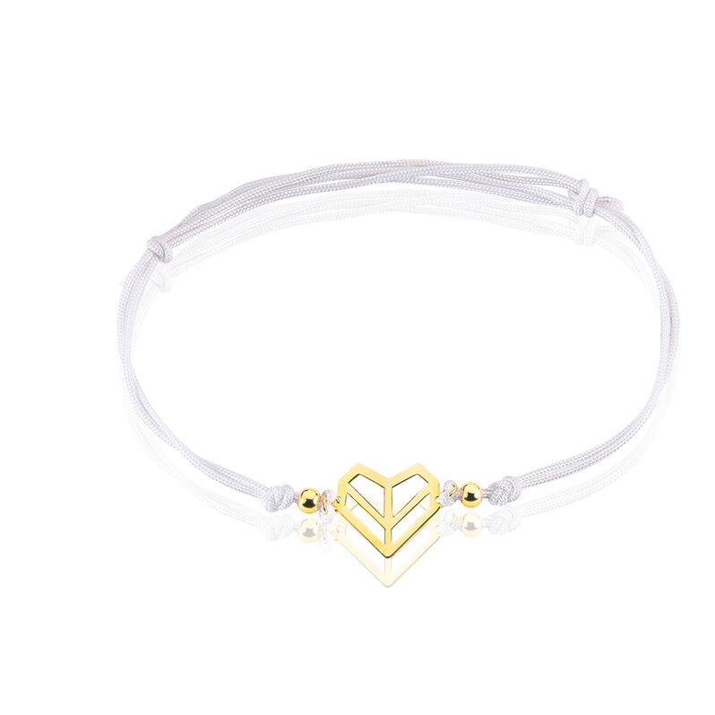 Bracelet Patricia Or Jaune Cœur - Spannringe Damen | OROVIVO