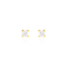 Damen Ohrstecker Gold 375 Zirkonia 3mm - Ohrstecker Damen | OROVIVO