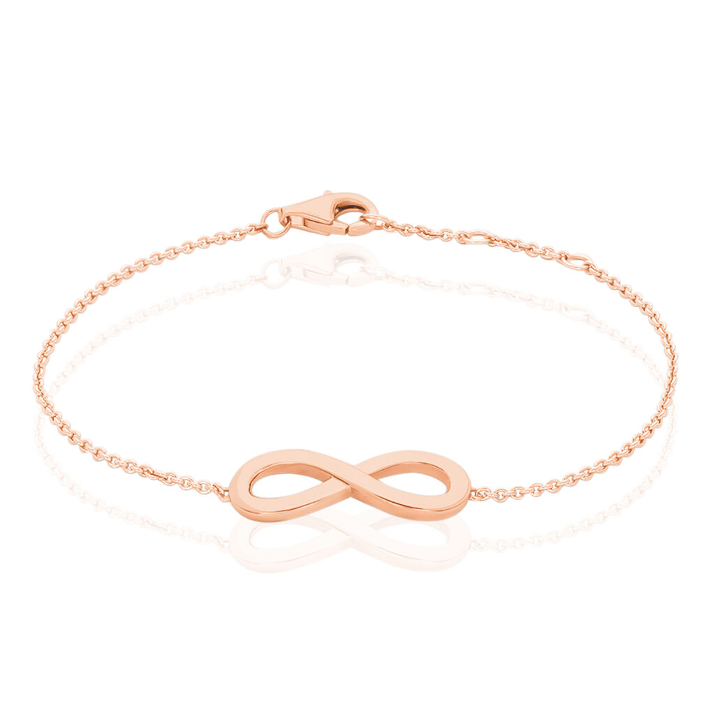 SVIRKA Damen Armband Silber rosevergoldet 925 Unendlichkeit