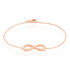 SVIRKA Damen Armband Silber rosevergoldet 925 Unendlichkeit