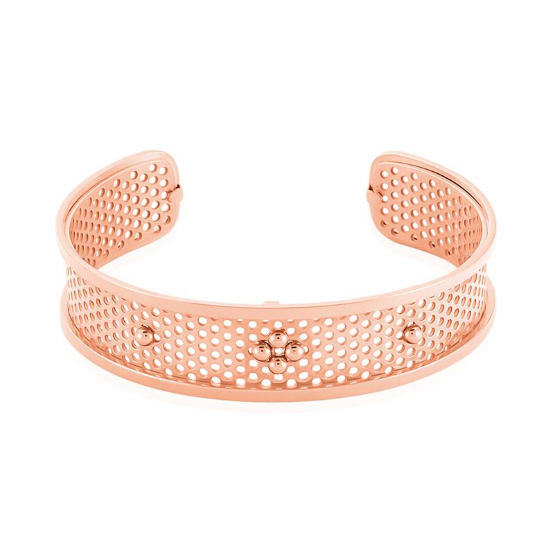 Jonc Acier Rose Auda Perfore Perle - Spannringe Damen | OROVIVO