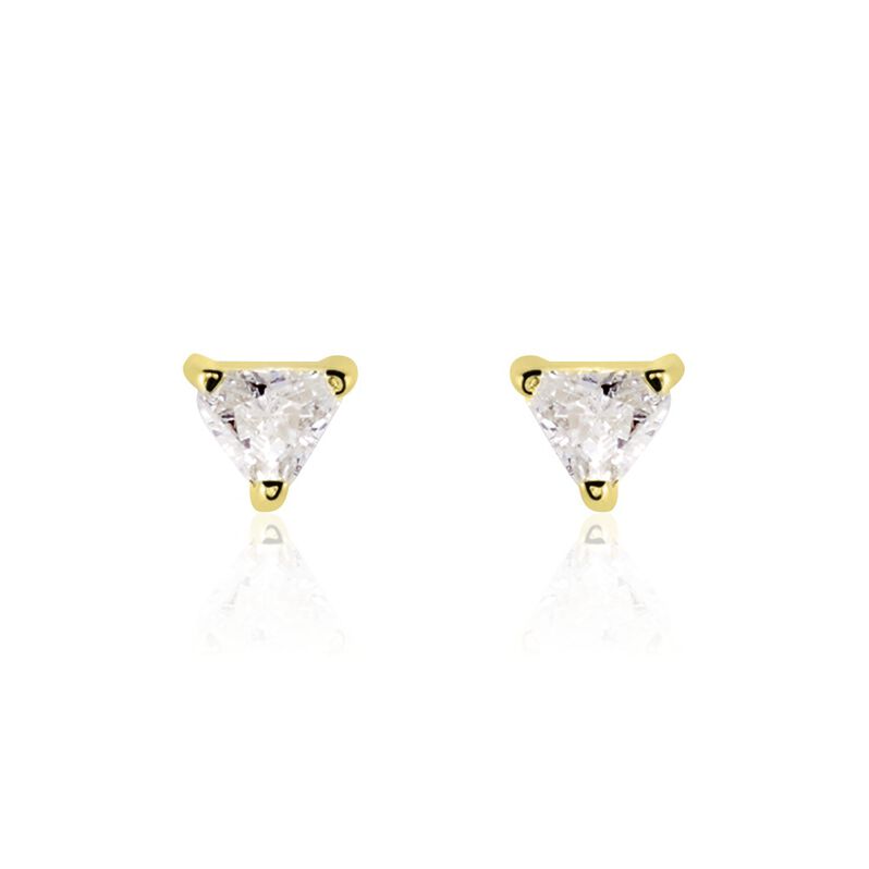 Boucles D'oreilles Puces Achilee Or Jaune Oxyde - Spannringe Damen | OROVIVO