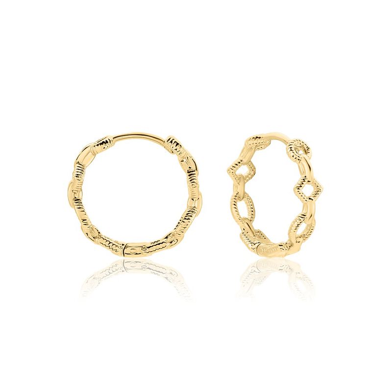 Créoles Linka Plaqué Or Jaune - Spannringe Damen | OROVIVO