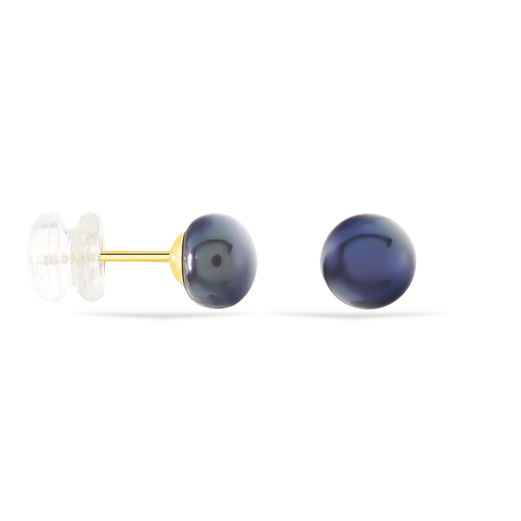 Damen Perlenohrringe Gold 375 Zuchtperle 6-6,5mm - Ohrstecker Damen | OROVIVO