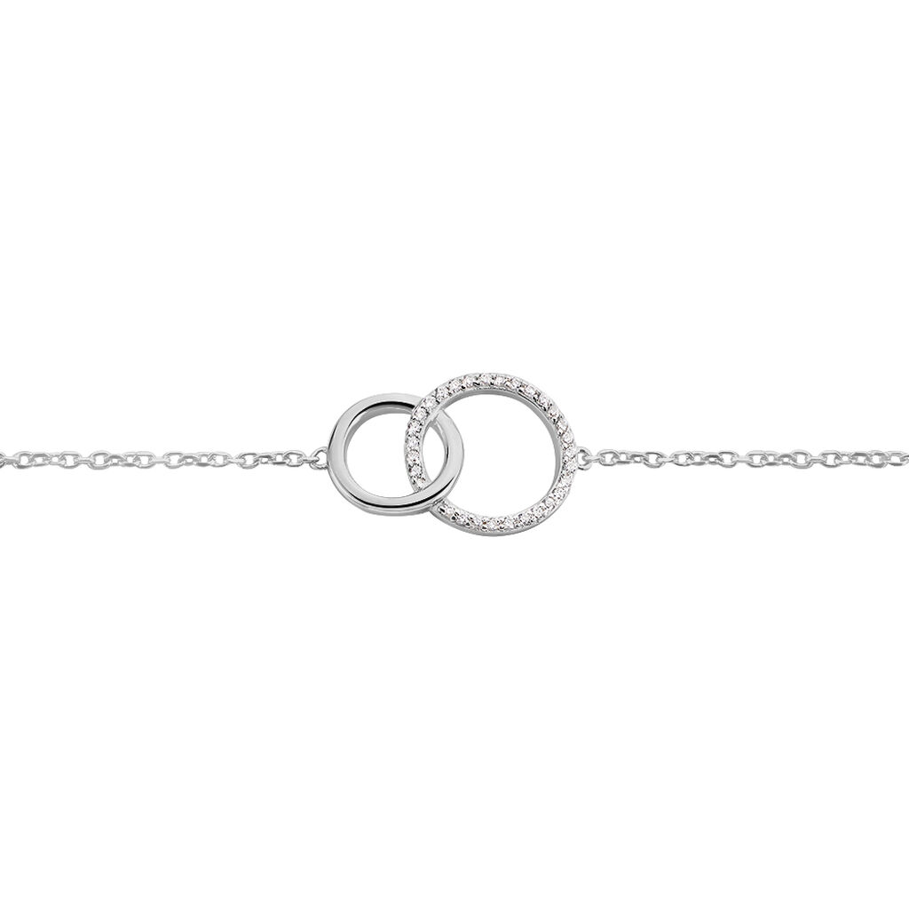 Damenarmband Silber 925 Zirkonia Kreis Valeriana - Armbänder mit Anhänger Damen | OROVIVO
