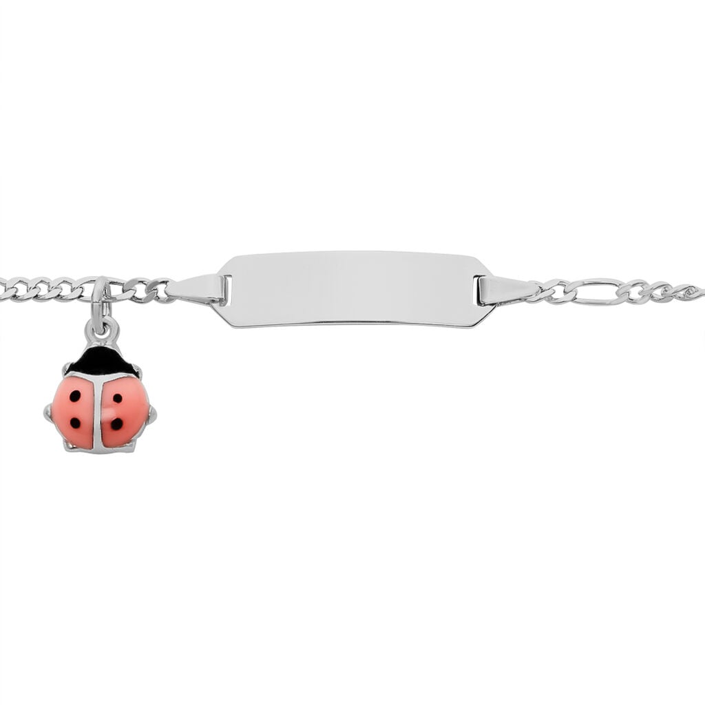 FIGARO S ID Kinder ID Armband Silber 925 Rechteckig