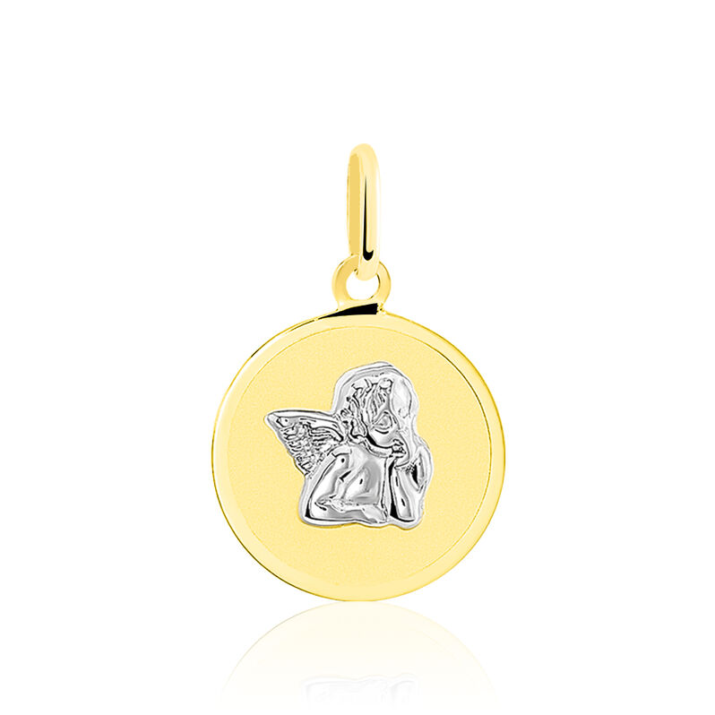 Pendentif Ange Rond Or Bicolore - Spannringe Kinder | OROVIVO