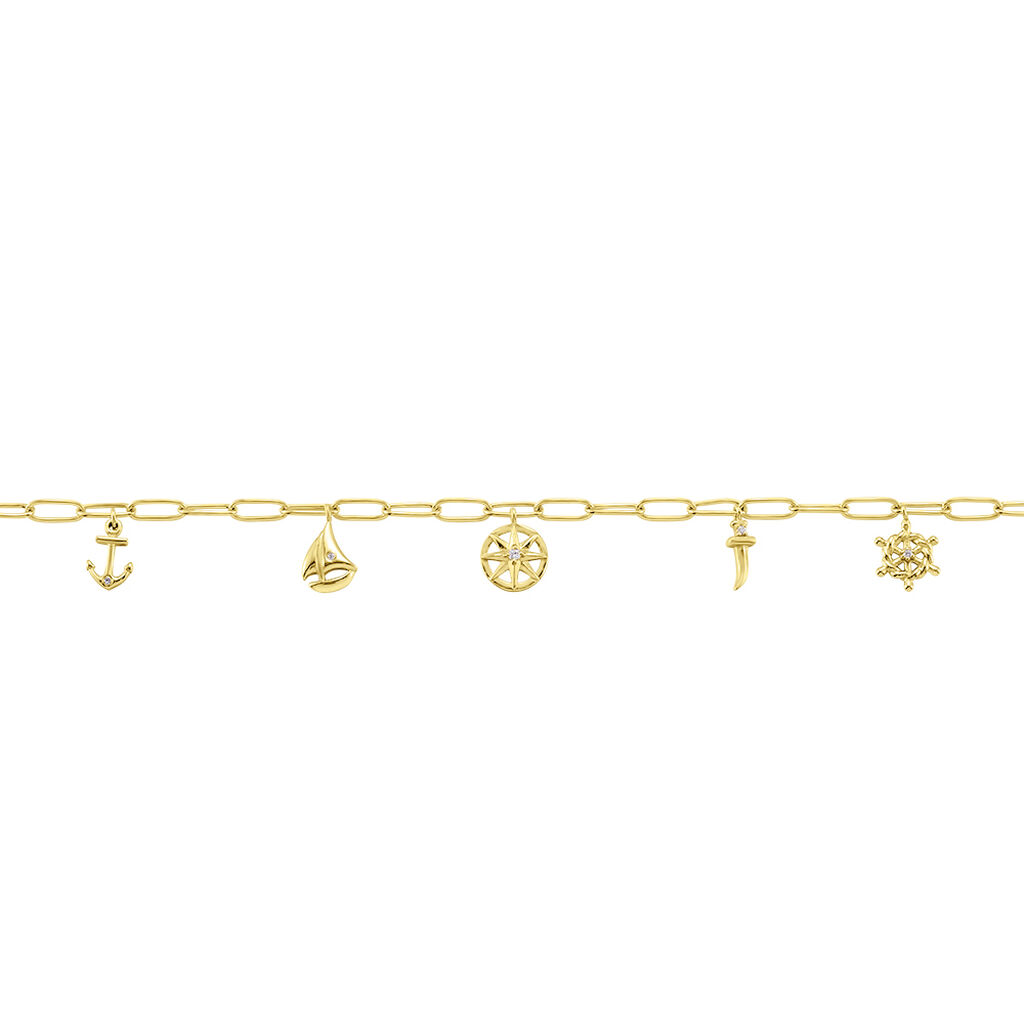 Damenarmband Silber 925 Vergoldet Zirkonia - Armbänder mit Anhänger Damen | OROVIVO