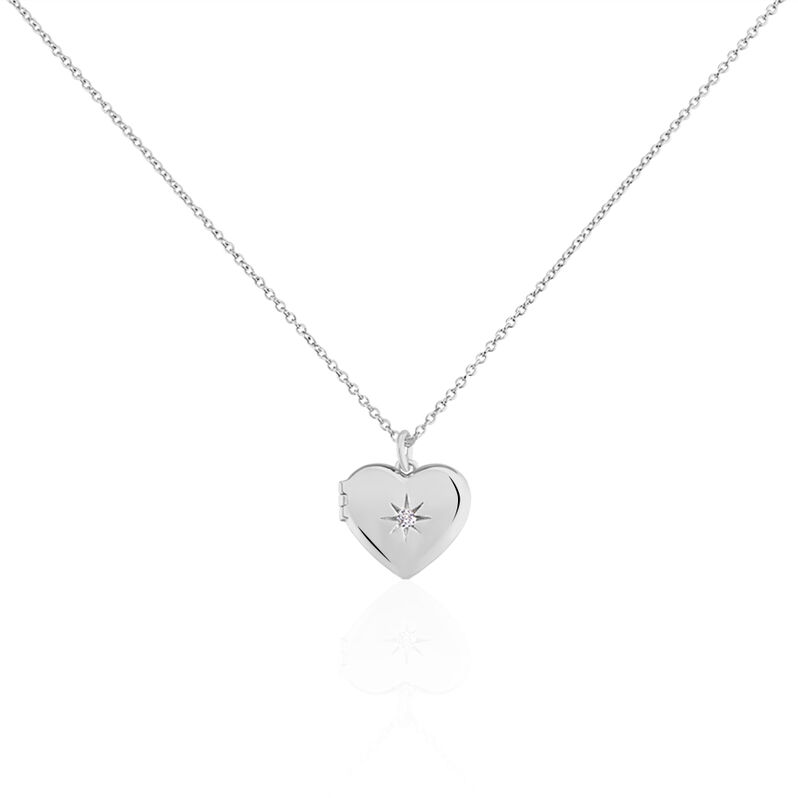 Collier Argent Rhodie Cahida Forme Cassolette - Spannringe Damen | OROVIVO