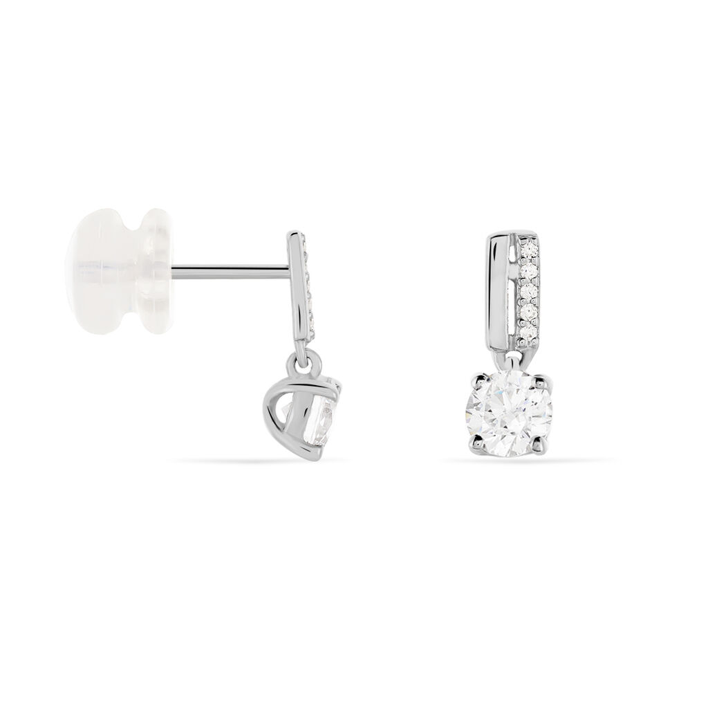 Boucles D'oreilles Or Weiss Anatoline - Spannringe Damen | OROVIVO