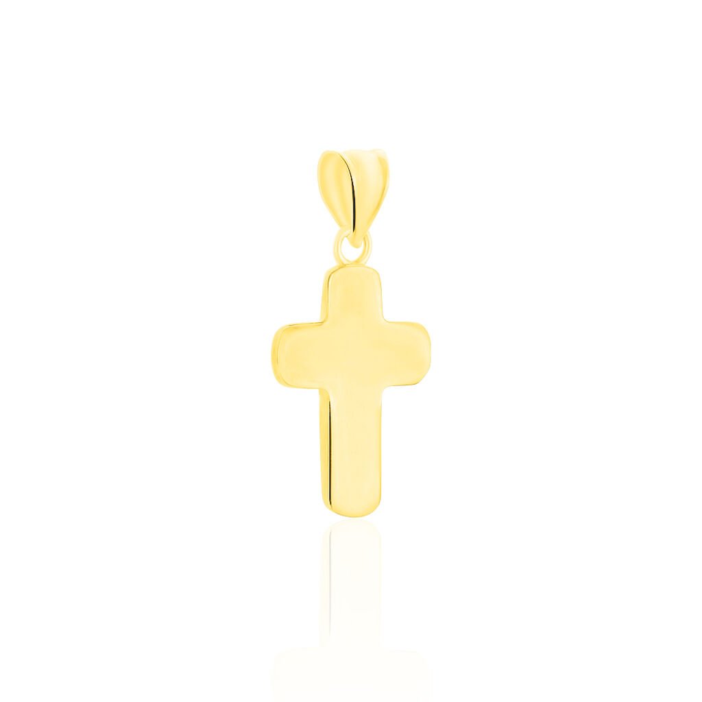 INGRID KREUZ 1 Unisex Anh&auml;nger Gold Bicolor 333 (8 Karat) Religi&ouml;ses Kreuz