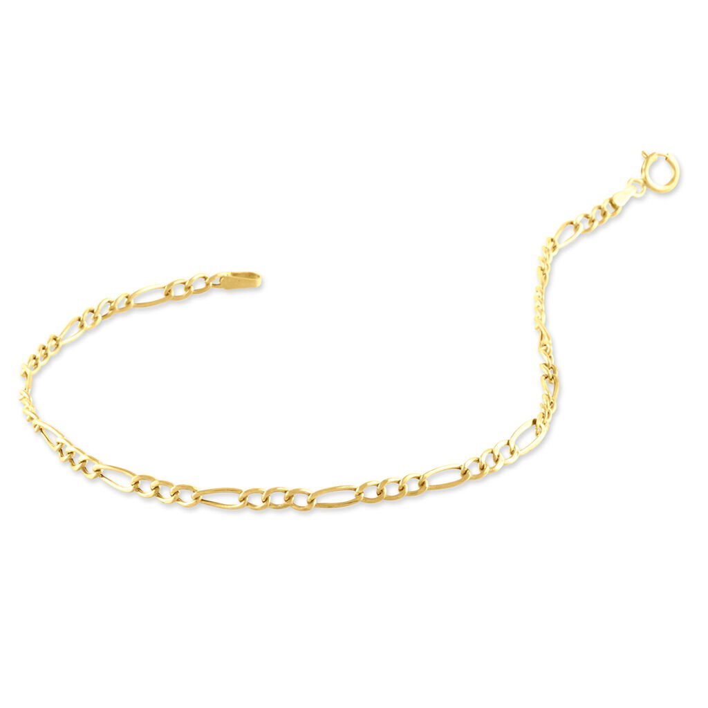 Damen Gliederarmband Figarokette Gold 375 - Armketten Damen | OROVIVO