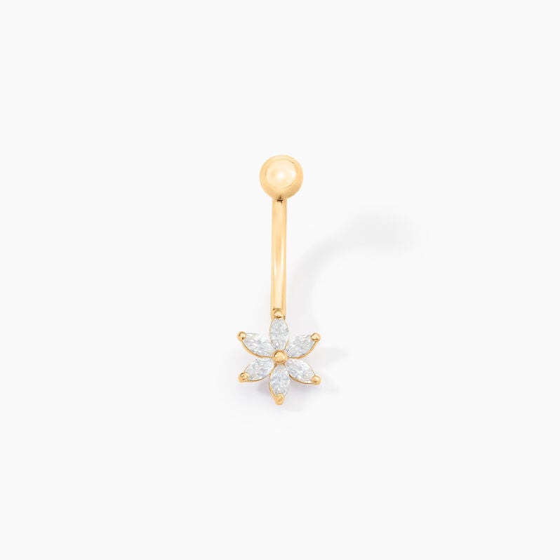 Piercing Elpis Or Jaune Oxyde De Zirconium - Spannringe Damen | OROVIVO