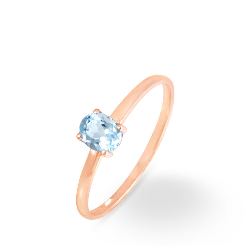 Bague Lily Or Rose Topaze - Spannringe Damen | OROVIVO
