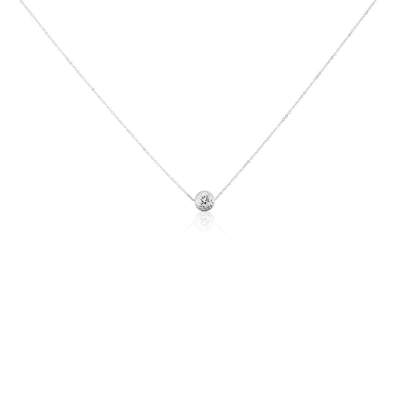 LINA Damen Collier Wei&szlig;gold 375 (9 Karat) Ball B 0,9 mm - Halsketten Damen | OROVIVO