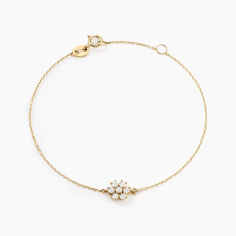 Bracelet Flurry Or Jaune Oxyde De Zirconium - Spannringe Damen | OROVIVO