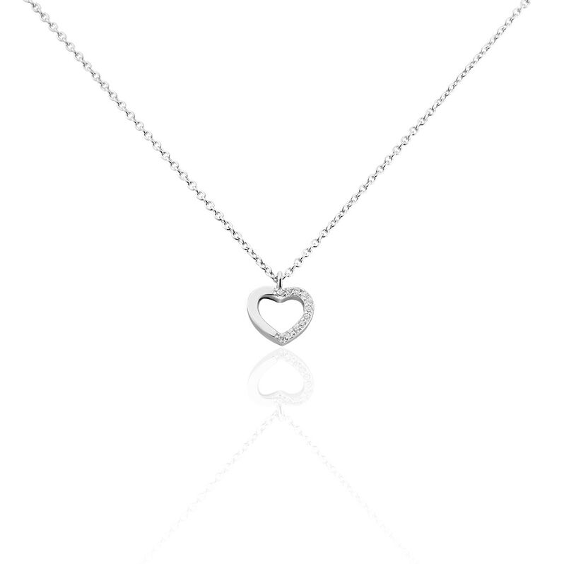 Collier Saverio Argent Rhodié Oxydes De Zirconium - Spannringe Damen | OROVIVO