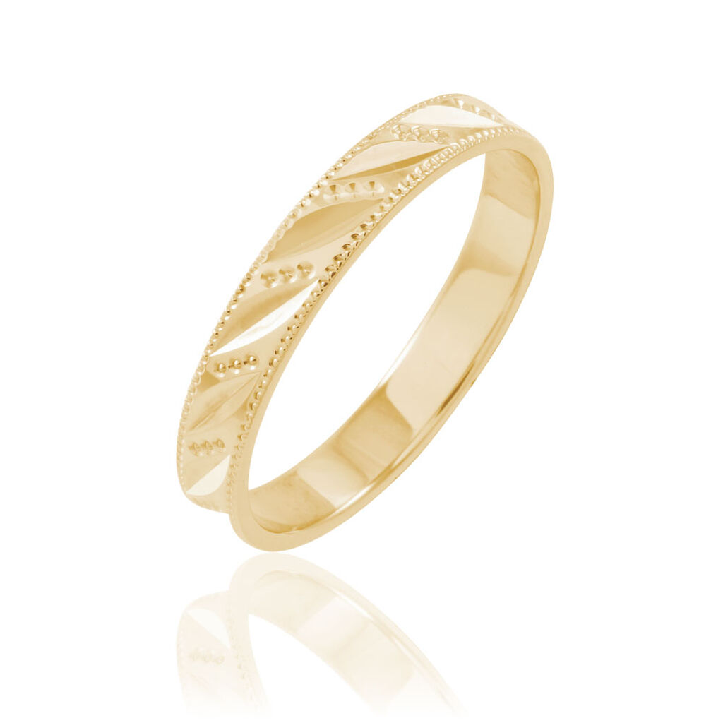 Alliance Eucleia Fantaisie Ruban Plat Or Jaune - Spannringe Familie | OROVIVO