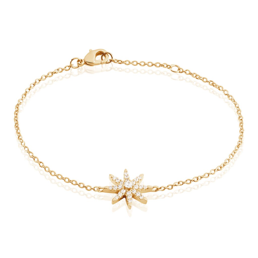 Bracelet Plaque Or Marcellina Oxyde - Spannringe Damen | OROVIVO