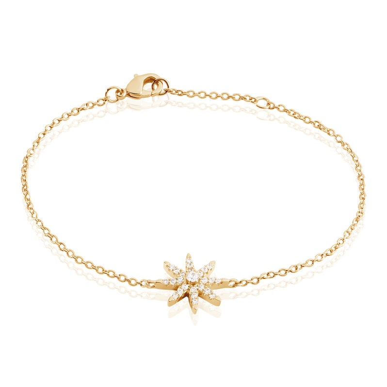Bracelet Plaque Or Marcellina Oxyde - Spannringe Damen | OROVIVO