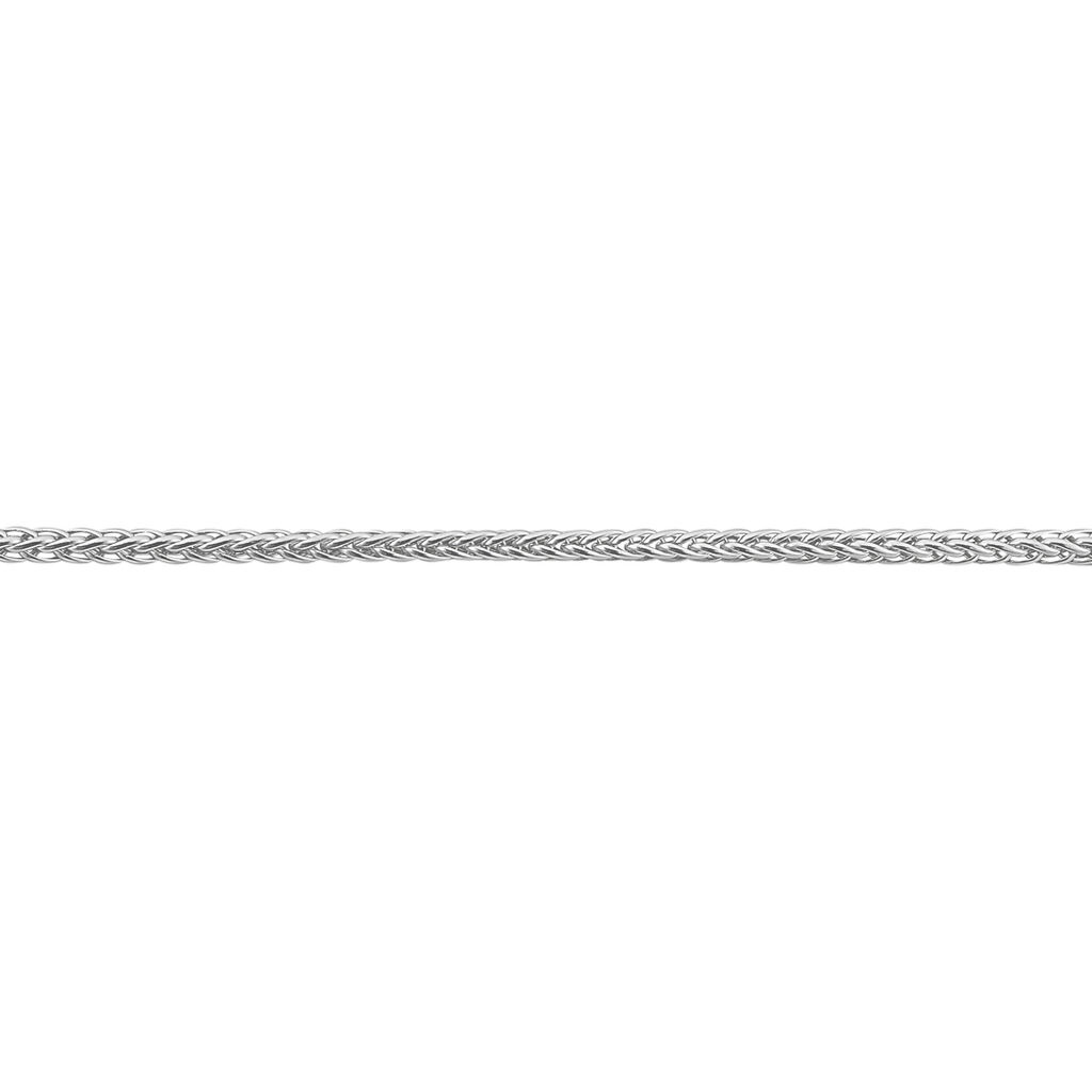 Bracelet Jany Maille Palmier Or Blanc - Spannringe Damen | OROVIVO