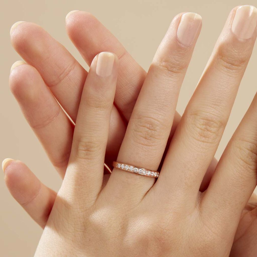 Alliance Rhea Or Rose Diamant - Spannringe Damen | OROVIVO