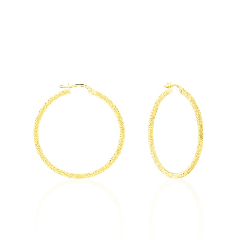 Damen Creolen Gold 375 Diamantiert - Creolen Damen | OROVIVO