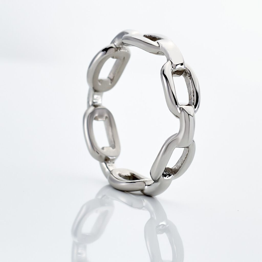 Damen Ring Edelstahl Ohne Stein Kettenglieder Lottie  - Ringe Damen | OROVIVO