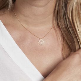 Anhänger Gold 375 Lotus - Schmuckanhänger Damen | OROVIVO