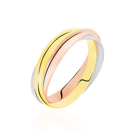 Damenring Gold 375 Tricolor - Ringe Damen | OROVIVO