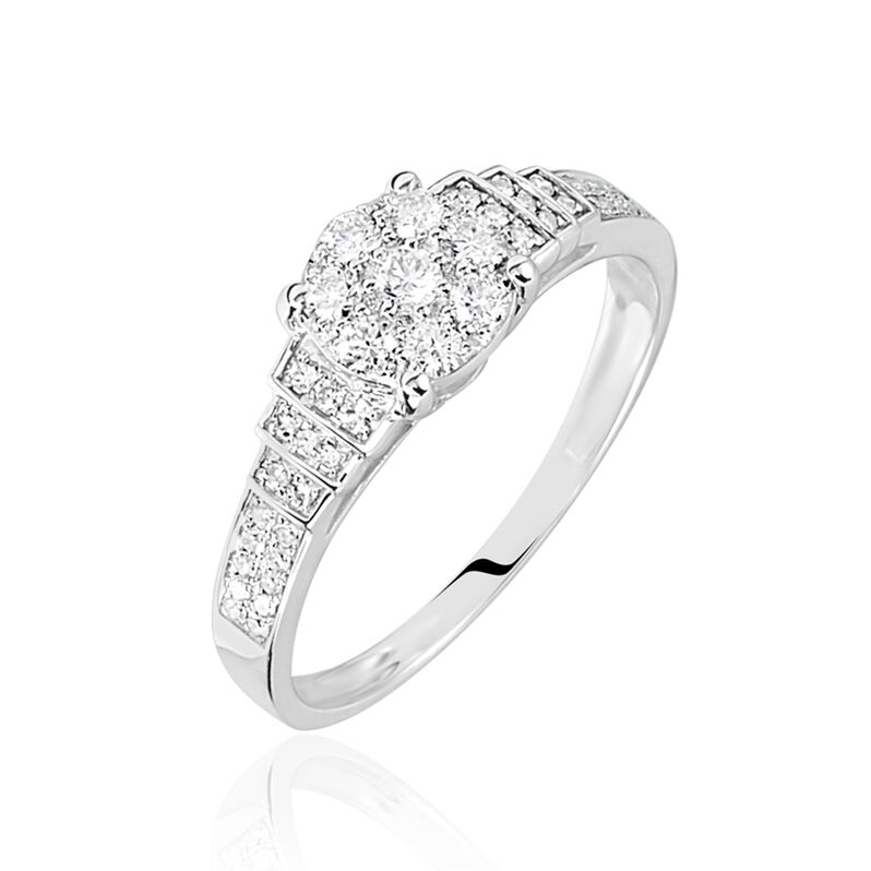Bague Or Weiss Andreas Multipierres Diamants - Spannringe Damen | OROVIVO