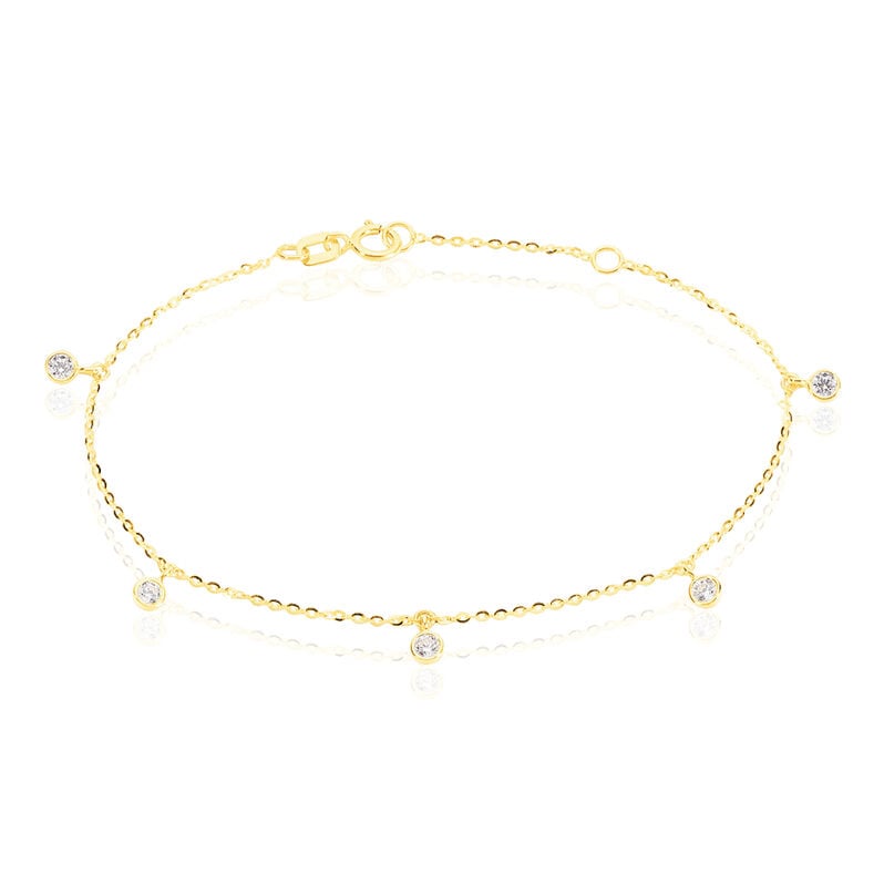 TALILA 1 Damen Armband Gold 375 (9 Karat) Zirkonia Wei&szlig; 0,11 ct - Armb&auml;nder Damen | OROVIVO