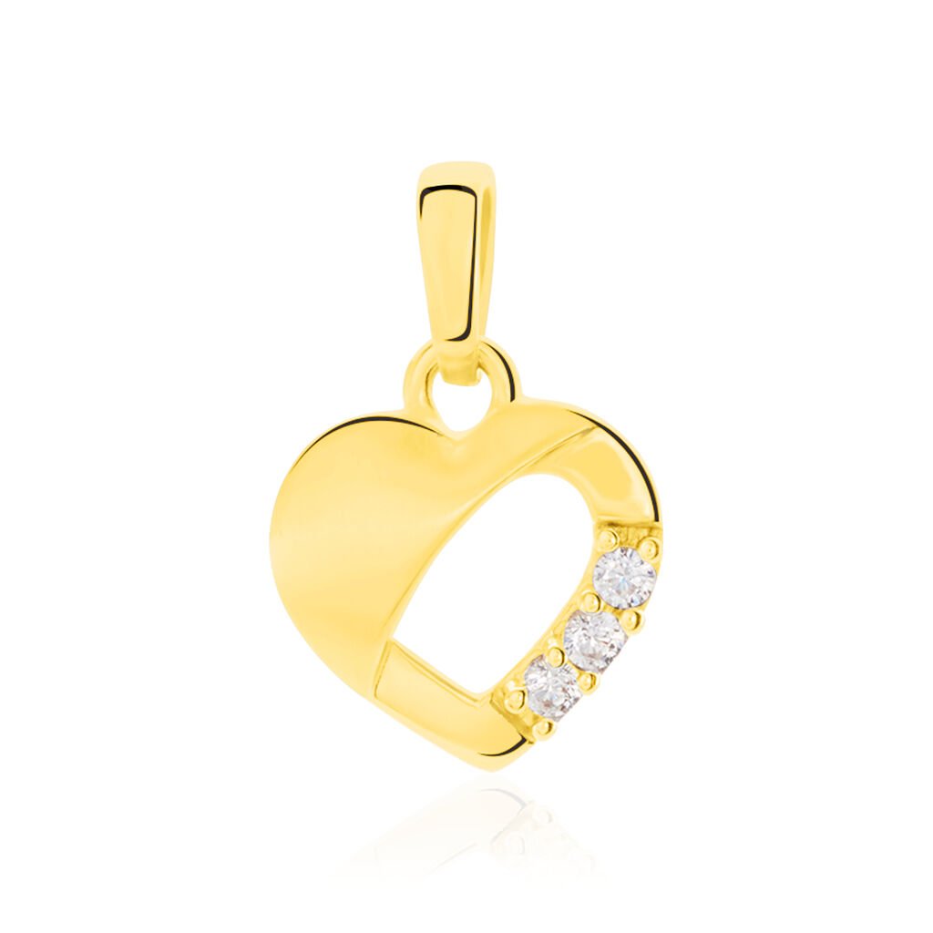 Herzanh&auml;nger Gold 333 Zirkonia Constanze