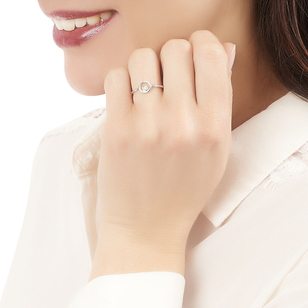 Bague Or Weiss Fidelia - Spannringe Damen | OROVIVO