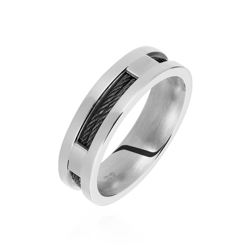 Bague Acier Bicolore - Spannringe Herren | OROVIVO