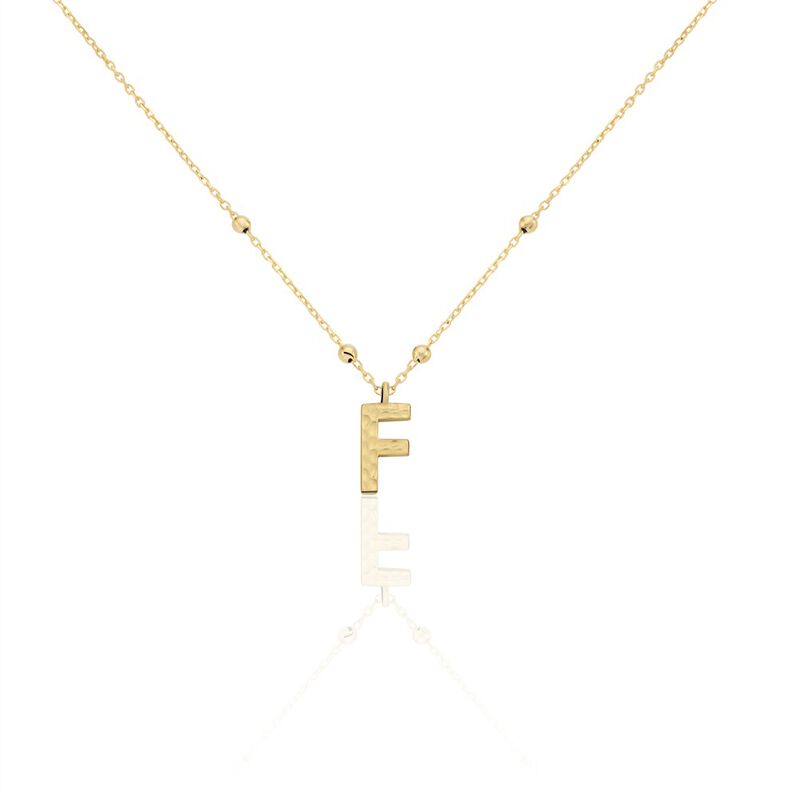 Collier Plaqué Or Jaune Lettra - Spannringe Damen | OROVIVO