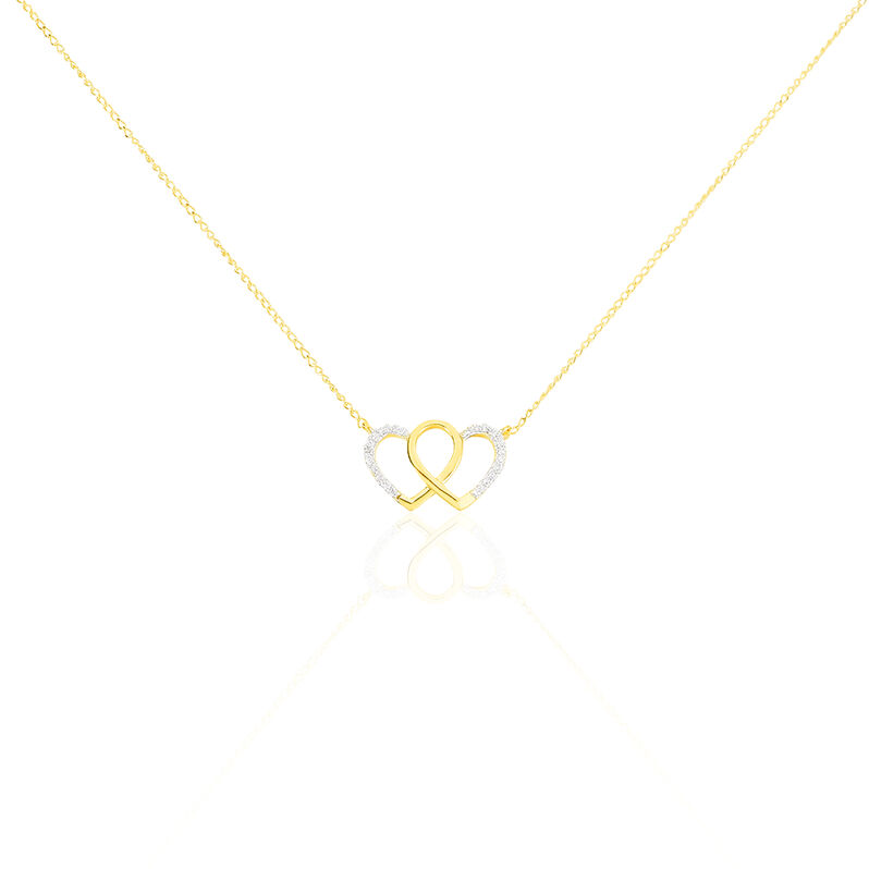 Collier Belina Or Jaune Oxyde De Zirconium - Spannringe Damen | OROVIVO