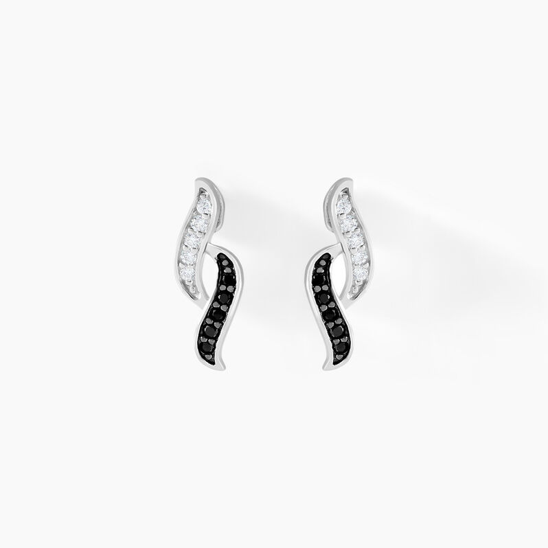 Boucles D'oreilles Puces Sylvie Argent - Spannringe Damen | OROVIVO