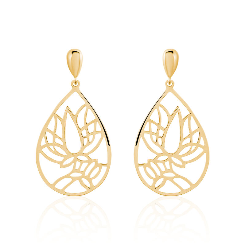 Boucles D'oreilles Plaque Or Yaizu - Spannringe Damen | OROVIVO