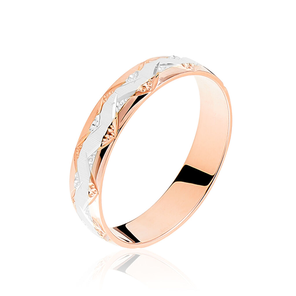 Alliance Clotilde Ruban Plat Or Bicolore - Spannringe Unisex | OROVIVO