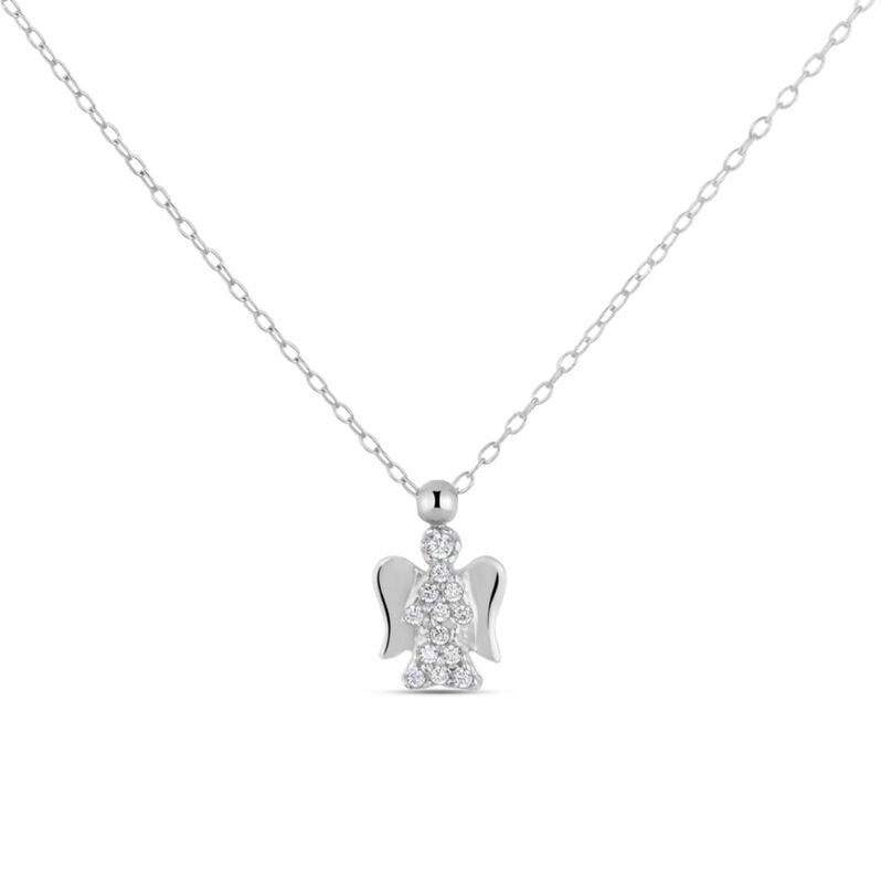 Collana Claire Oro Bianco Cubic Zirconia - Spannringe Damen | OROVIVO