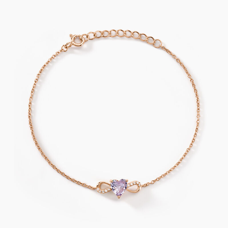 Bracelet Atieno Argent Rose Oxyde De Zirconium - Spannringe Damen | OROVIVO