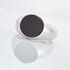 EUGENE Herren Ring Silber Silber 925 Onyx Schwarz B 1,6 mm