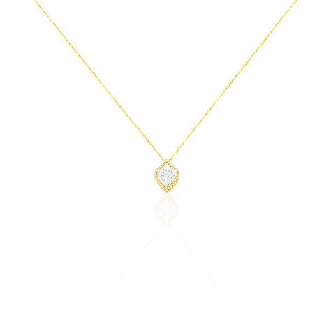 Damen Collier Gold 375 Zirkonia Herz Herz - Halsketten Damen | OROVIVO