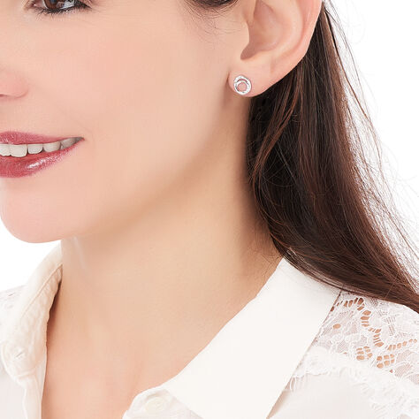 Damen Ohrstecker Silber 925 Zirkonia  - Ohrstecker Damen | OROVIVO