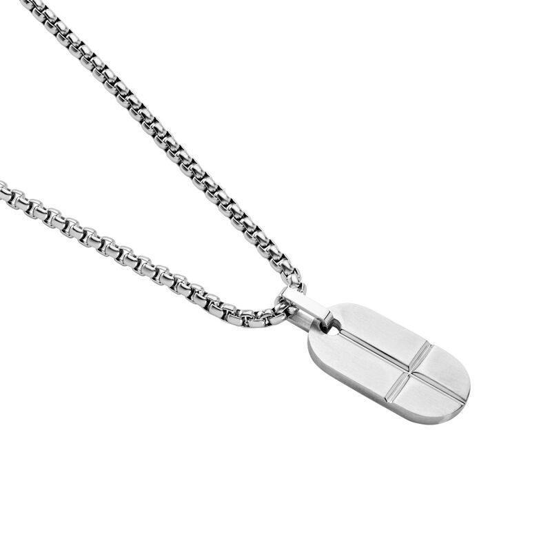 Herren Collier Edelstahl Geometrisch Michael 5,5cm - Halsketten Herren | OROVIVO