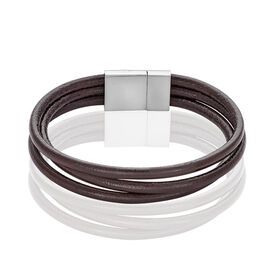 Herren Lederarmband Edelstahl  - Lederarmbänder Herren | OROVIVO