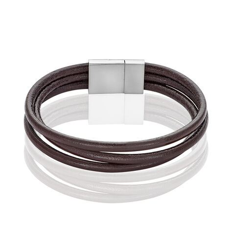 Herren Lederarmband Edelstahl  - Personalisiertes Armband Herren | OROVIVO