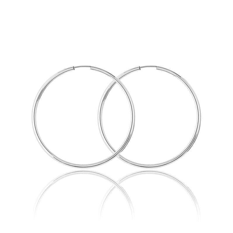 MALIN Damen Creolen Silber 925 B 3 mm - Creolen Damen | OROVIVO