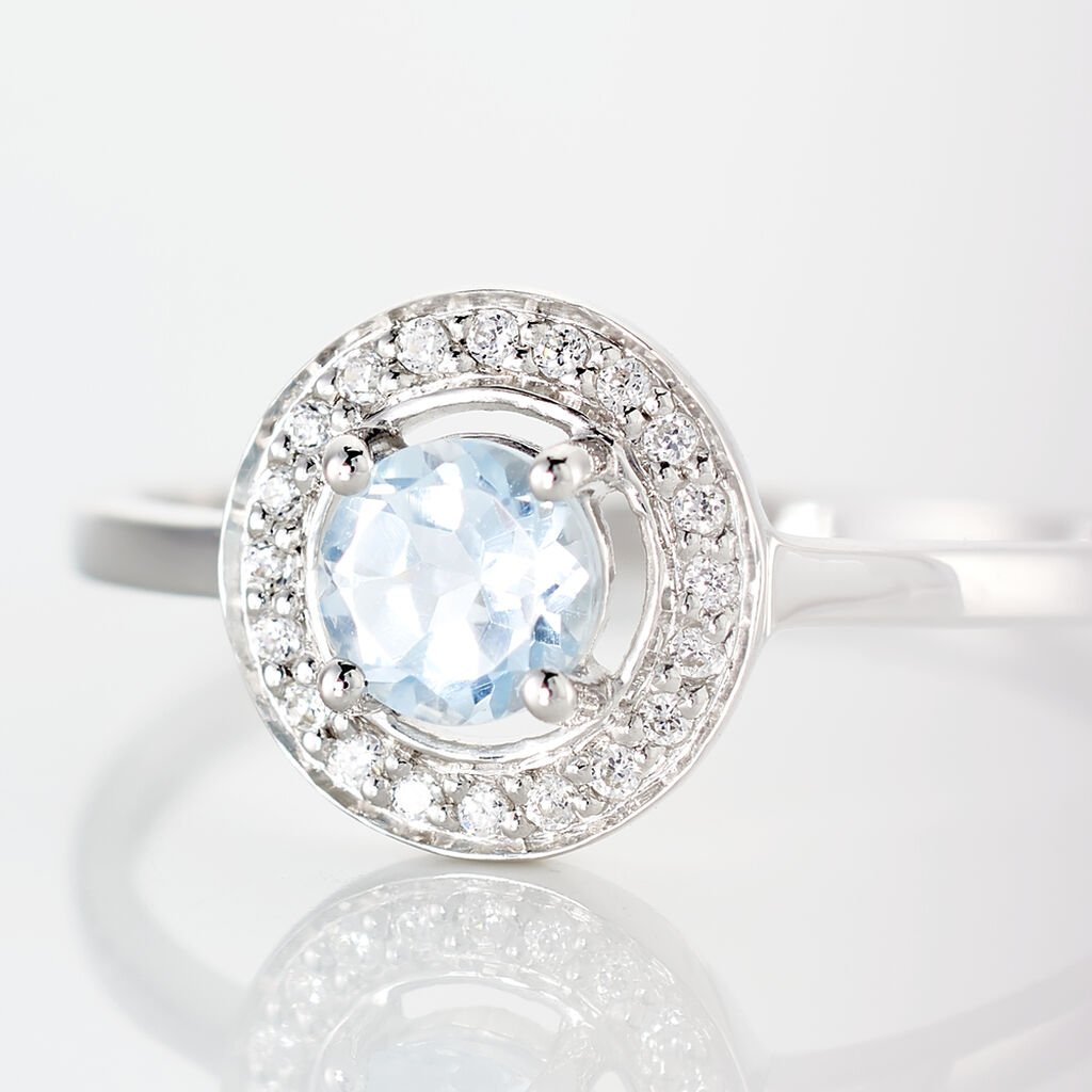 Bague Or Weiss Priscillya Topaze Oxydes - Spannringe Damen | OROVIVO
